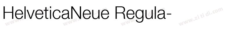 HelveticaNeue Regula字体转换